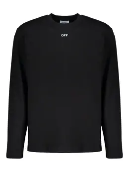 Off-White: Футболка с длинным рукавом 