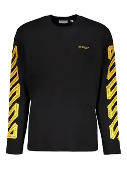 Off-White: Футболка с длинным рукавом 