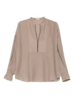 Brunello Cucinelli: Коричневая рубашка 