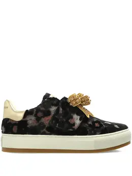 Kurt Geiger London: Чёрные кроссовки 