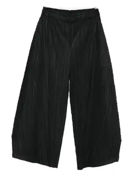 Pleats Please Issey Miyake: Чёрные брюки 