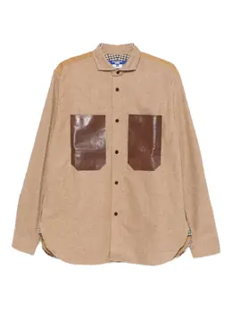 Junya Watanabe MAN: Коричневая рубашка 