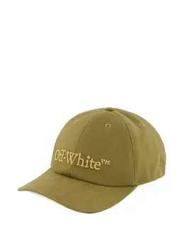 Off-White: Зелёная кепка 