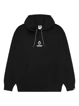 AAPE BY *A BATHING APE®: Чёрная толстовка 