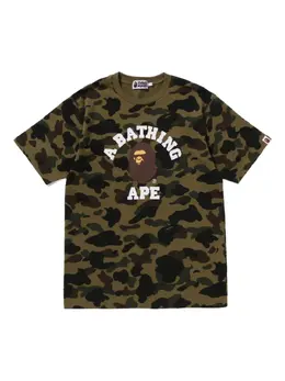 A BATHING APE®: Зелёная футболка 