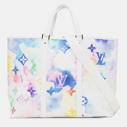Louis Vuitton: Белая сумка-шоппер 