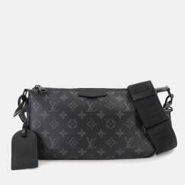 Louis Vuitton: Чёрная сумка  Pochette