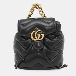 Gucci: Чёрный рюкзак  GG Marmont