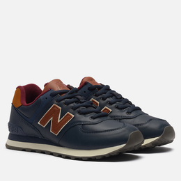 New Balance: Синие кроссовки 
