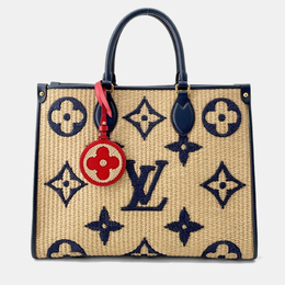 Louis Vuitton: Бежевая сумка-шоппер 
