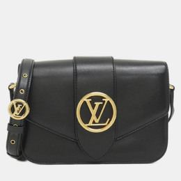 Louis Vuitton: Чёрная сумка  Pont Neuf