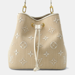 Louis Vuitton: Бежевая сумка 