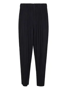 Homme Plissé Issey Miyake: Синие брюки 