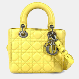 Dior: Жёлтая сумка 
