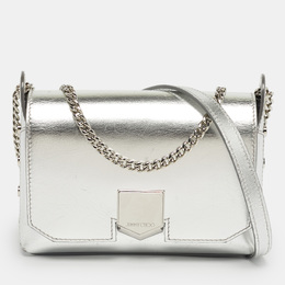 Jimmy Choo: Серебристая сумка 