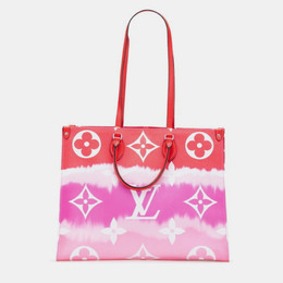 Louis Vuitton: Красная сумка-шоппер 