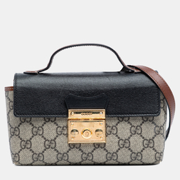 Gucci: Коричневая сумка  GG Supreme