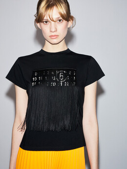 Mm6 Maison Margiela: Чёрная футболка 