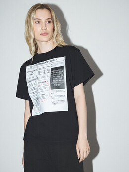 Mm6 Maison Margiela: Чёрная футболка 