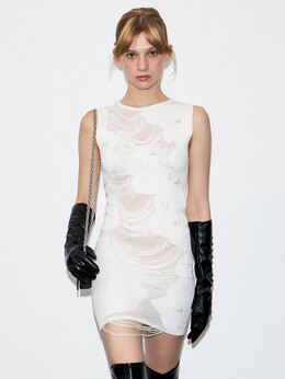 Mm6 Maison Margiela: Белое платье 