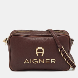 Aigner: Бордовая сумка через плечо 