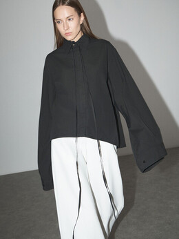 Mm6 Maison Margiela: Чёрная рубашка 