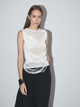 Mm6 Maison Margiela: Белая майка 