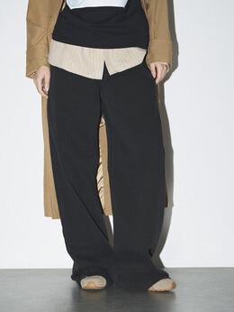 Mm6 Maison Margiela: Чёрные брюки 