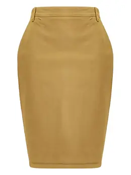 Saint Laurent: Юбка с разрезом 