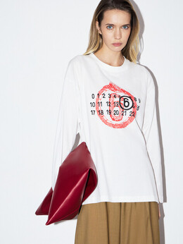 Mm6 Maison Margiela: Белая футболка 