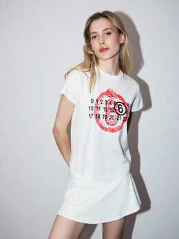 Mm6 Maison Margiela: Белая футболка 