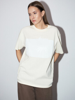 Mm6 Maison Margiela: Светлая футболка 