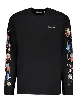 Off-White: Футболка с длинным рукавом 