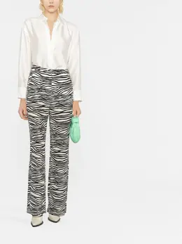'S Max Mara: Брюки с принтом зебры 