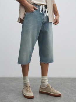 Mm6 Maison Margiela: Голубые шорты 