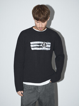 Mm6 Maison Margiela: Чёрный свитер 