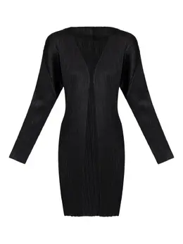 Pleats Please Issey Miyake: Пальто с длинным рукавом 