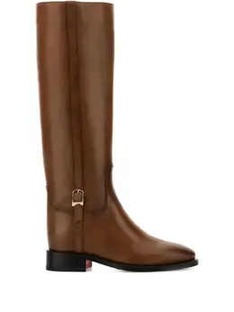 Santoni: Коричневые сапоги 