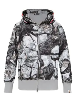A BATHING APE®: Белая толстовка 