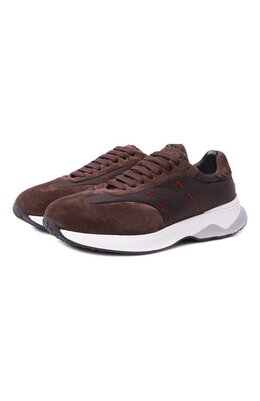 Kiton: Коричневые кроссовки 