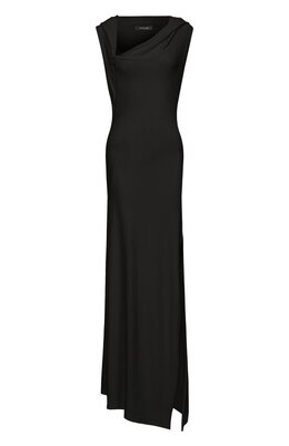 Mugler: Платье из вискозы 