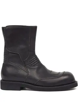 MM6 Maison Margiela: Чёрные ботинки 