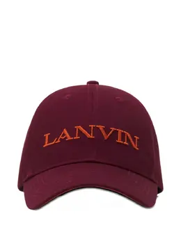 Lanvin: Бордовая кепка 