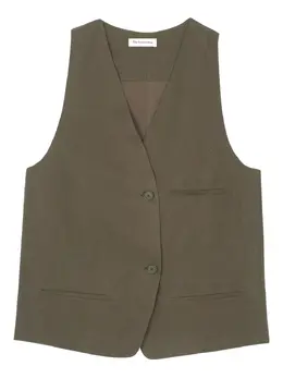 The Frankie Shop: Жилет цвета хаки 