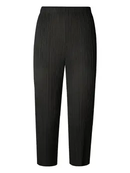 Pleats Please Issey Miyake: Чёрные брюки 