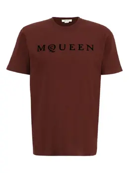 Alexander McQueen: Коричневая футболка 