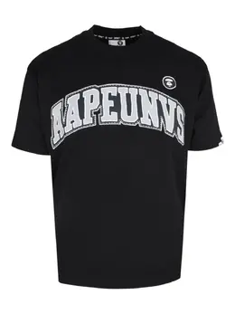 AAPE BY *A BATHING APE®: Чёрная футболка 