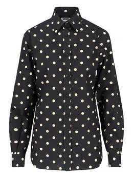 Moschino: Рубашка в горошек 