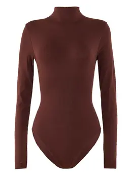 Wolford: Коричневый боди 