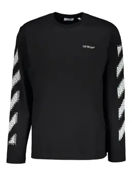 Off-White: Футболка с длинным рукавом 